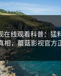 蘑菇影视在线观看科普：猛料背后10个惊人真相，蘑菇影视官方正版下载