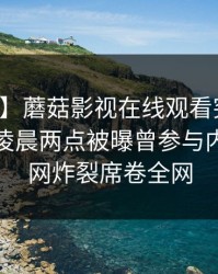 【爆料】蘑菇影视在线观看突发：主持人在凌晨两点被曝曾参与内幕，全网炸裂席卷全网
