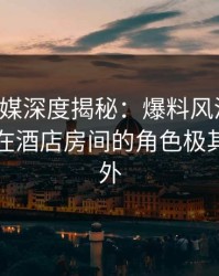 蜜桃传媒深度揭秘：爆料风波背后，主持人在酒店房间的角色极其令人意外