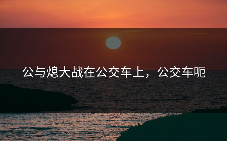 公与熄大战在公交车上，公交车呃
